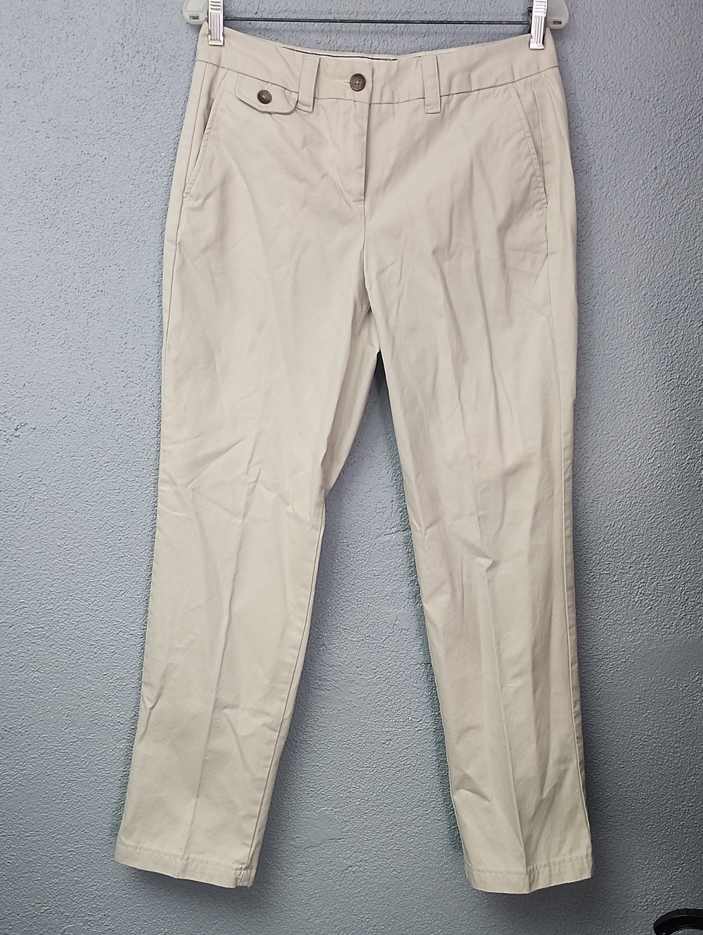 Lands' End Women's Straight-Leg Trousers — Cream